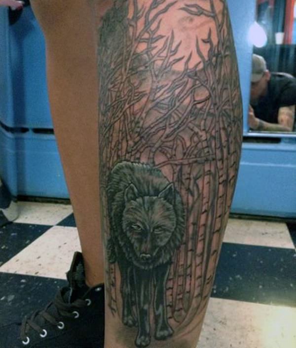 tatoeage wolf 171