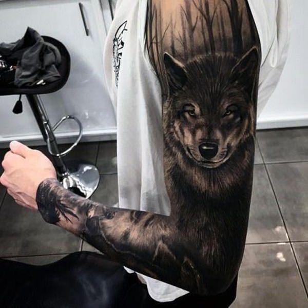 tatoeage wolf 173