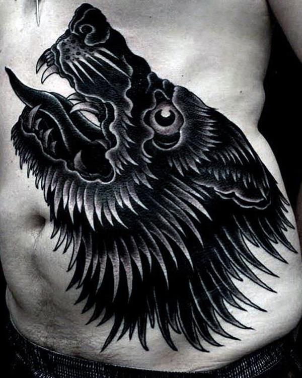tatoeage wolf 176