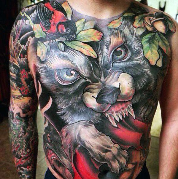 tatoeage wolf 191