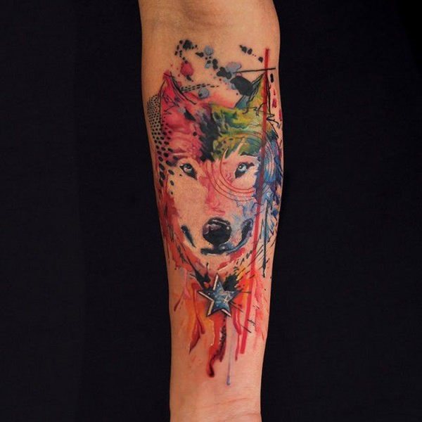 tatoeage wolf 198