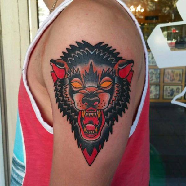 tatoeage wolf 199
