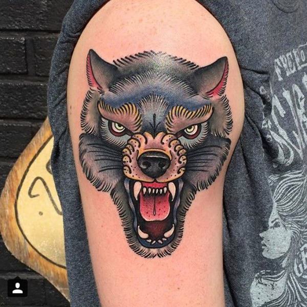 tatoeage wolf 202