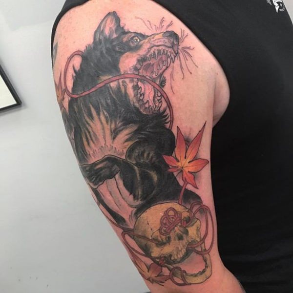 tatoeage wolf 204