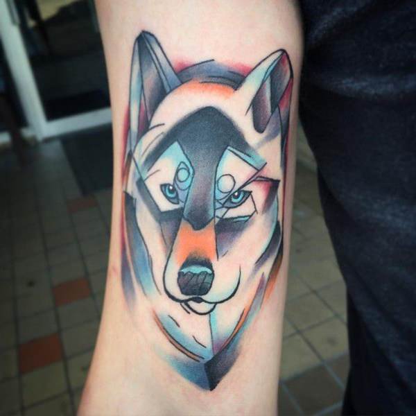 tatoeage wolf 206