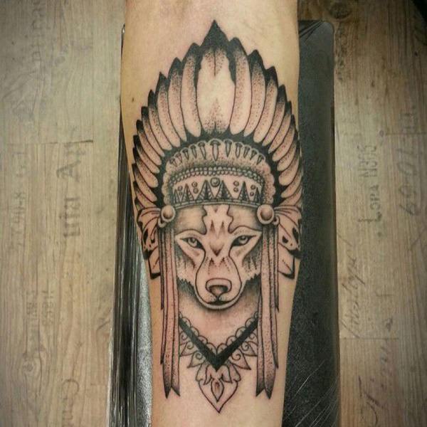 tatoeage wolf 217