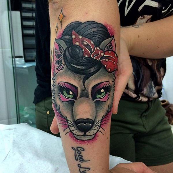 tatoeage wolf 221