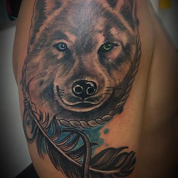 tatoeage wolf 224