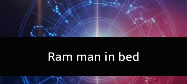 Ram man in bed