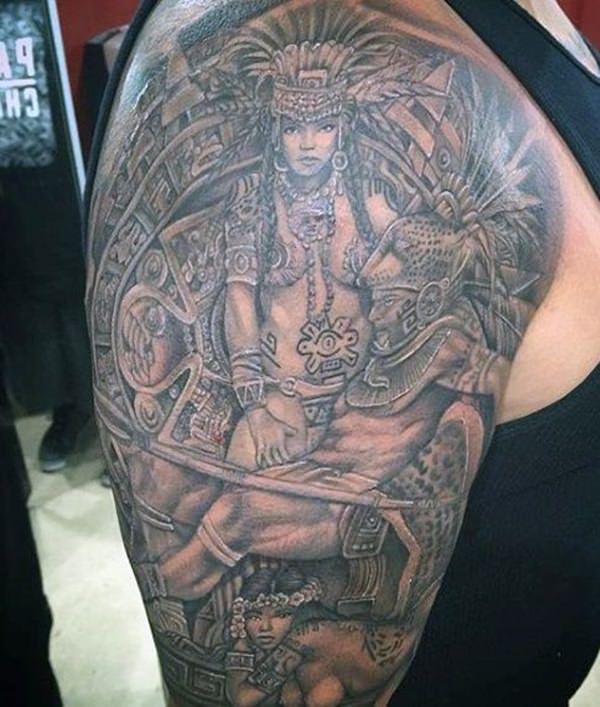 tatuaz aztecki 130