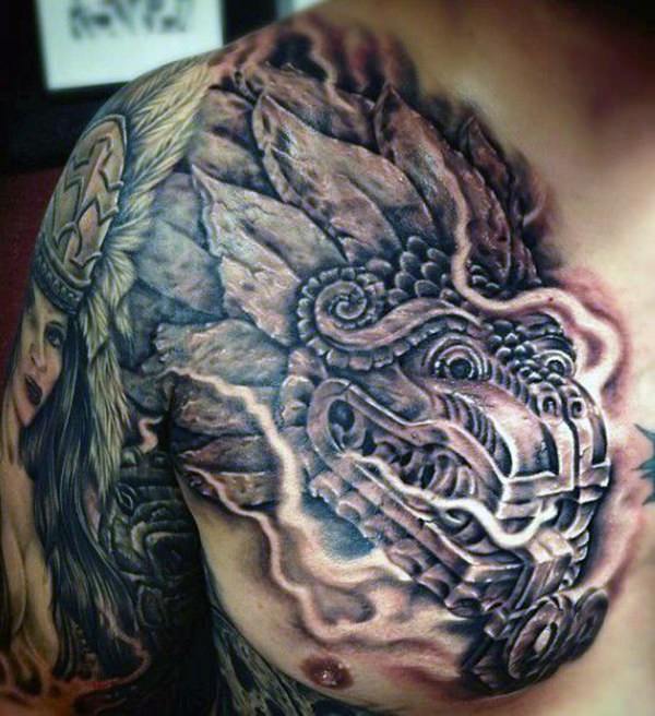 tatuaz aztecki 139