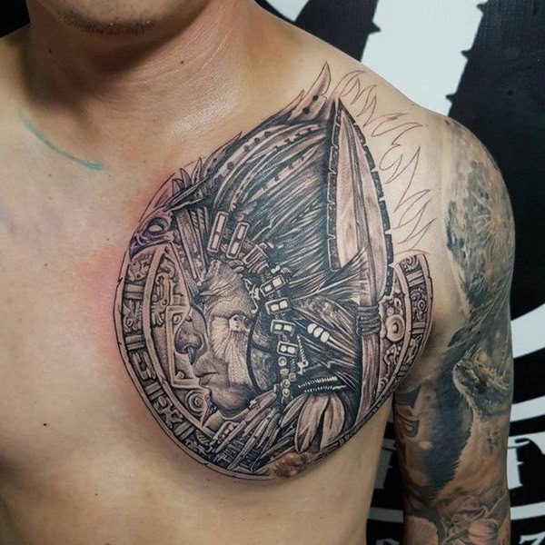 tatuaz aztecki 153