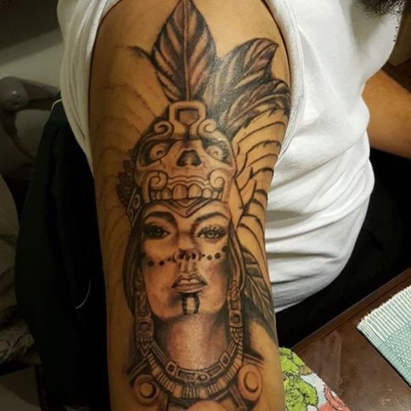tatuaz aztecki 158