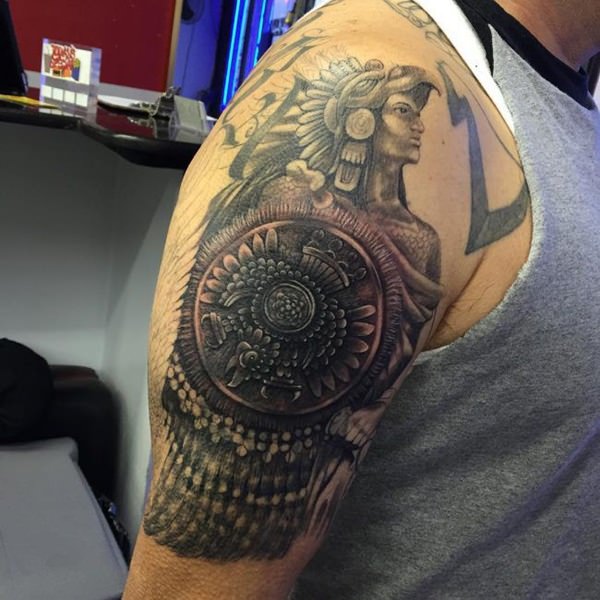 tatuaz aztecki 160