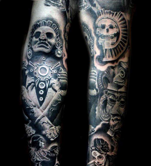 tatuaz aztecki 199