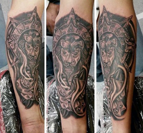 tatuaz aztecki 210