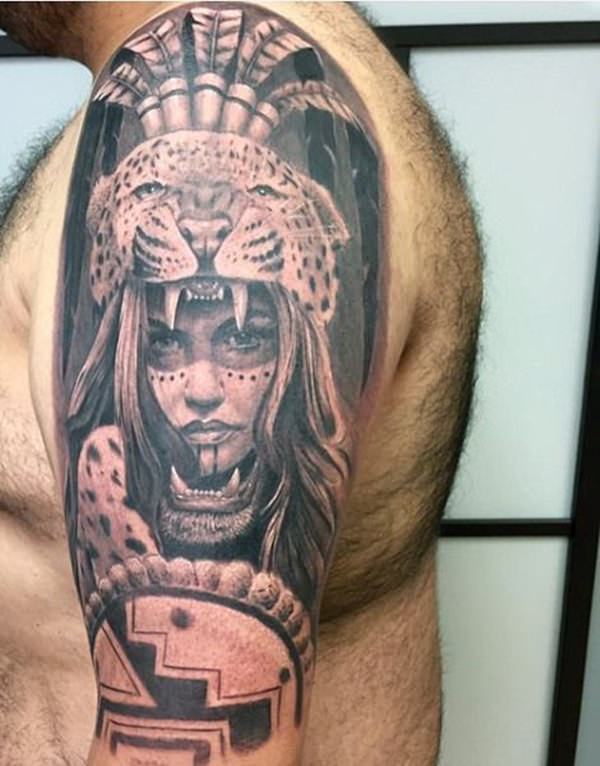 tatuaz aztecki 216