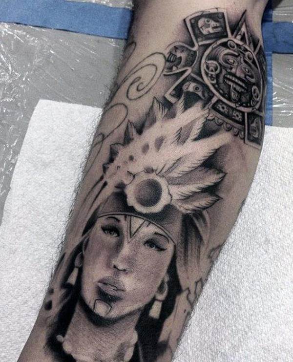tatuaz aztecki 230