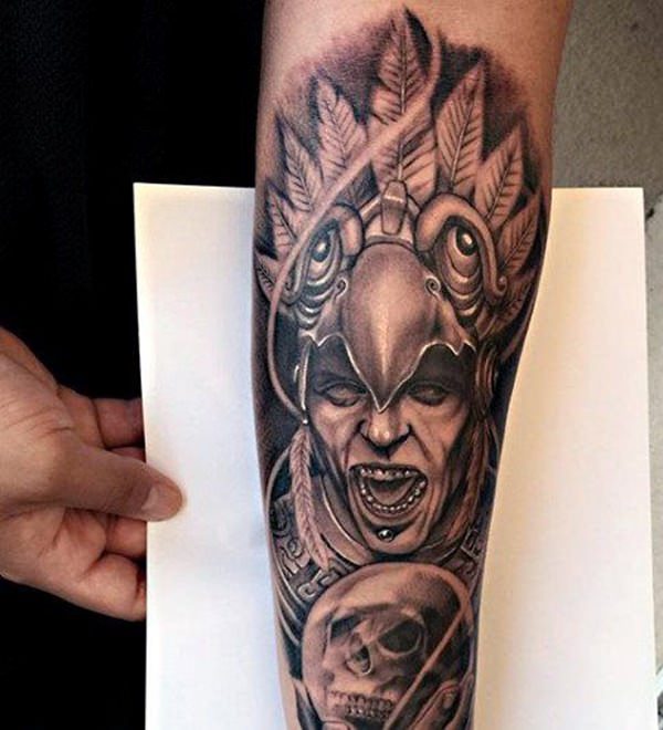 tatuaz aztecki 239