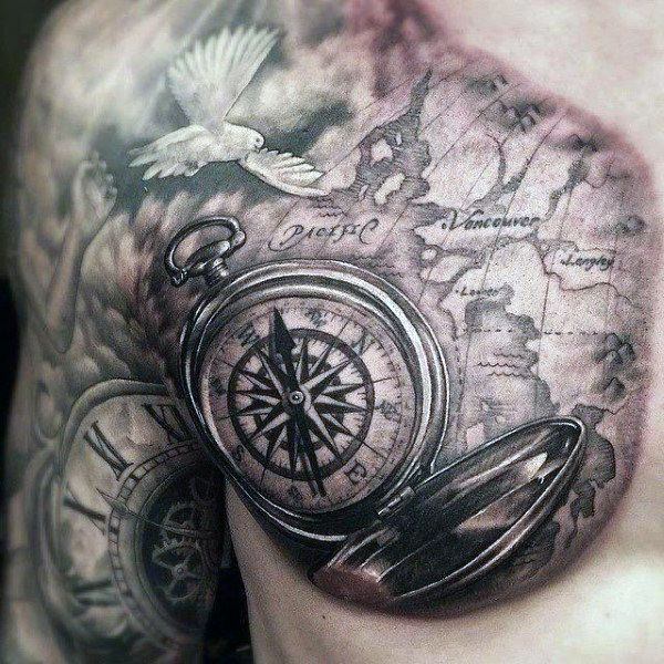 tatuaz kompas 179