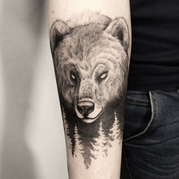 tatuaz niedzwiedz 1429