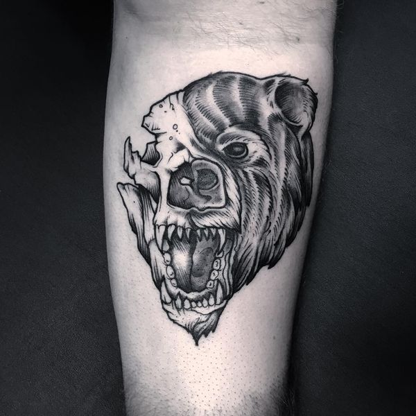 tatuaz niedzwiedz 1533