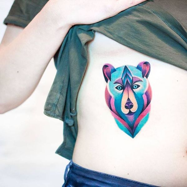 tatuaz niedzwiedz 2131