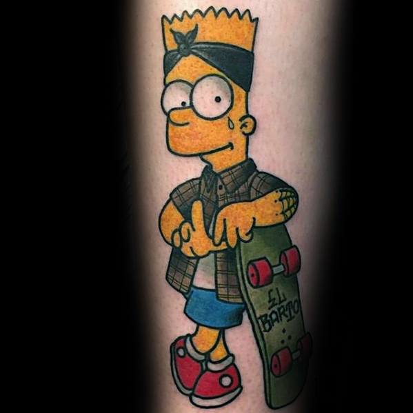 tatuaz Bart Simpsons 15