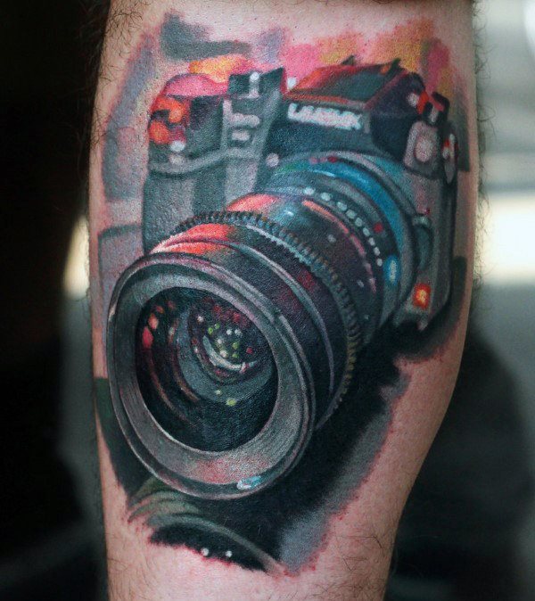 tatuaz aparat fotograficzny 17