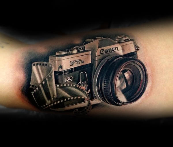 tatuaz aparat fotograficzny 43
