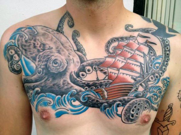 tatuaz statek 27