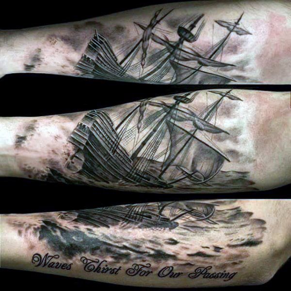 tatuaz statek 93
