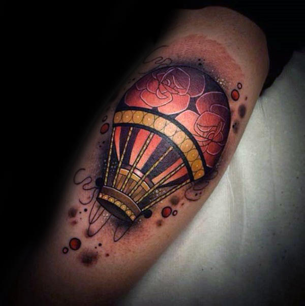 tatuaz balon na gorace powietrze 107