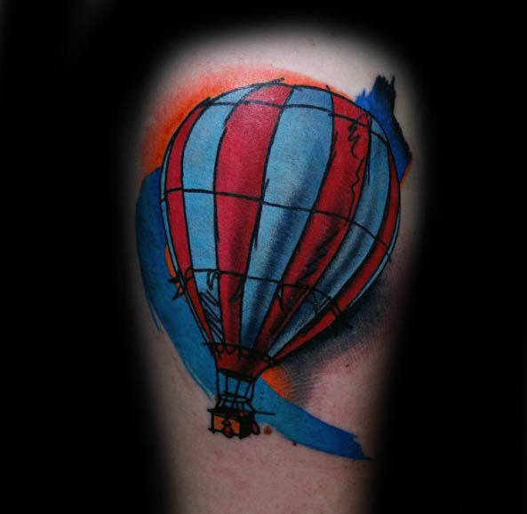 tatuaz balon na gorace powietrze 37