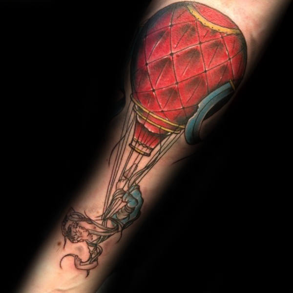 tatuaz balon na gorace powietrze 79