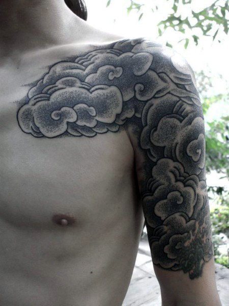 tatuaz chmura 125