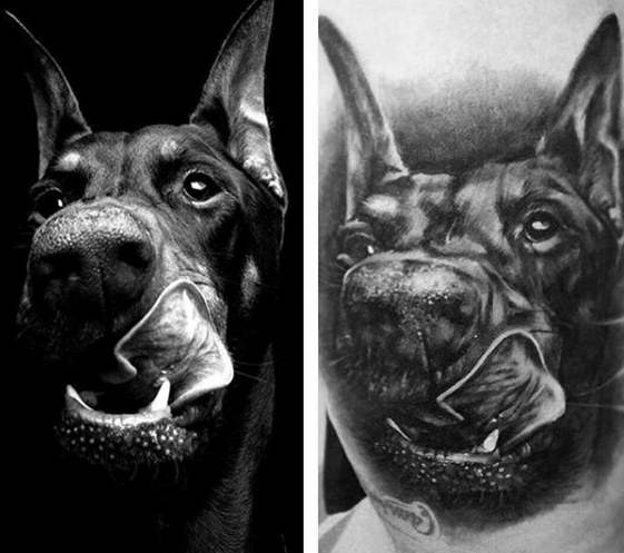 tatuaz doberman 03