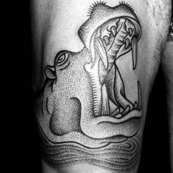 tatuaz hipopotam 13
