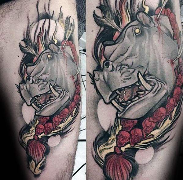 tatuaz hipopotam 67