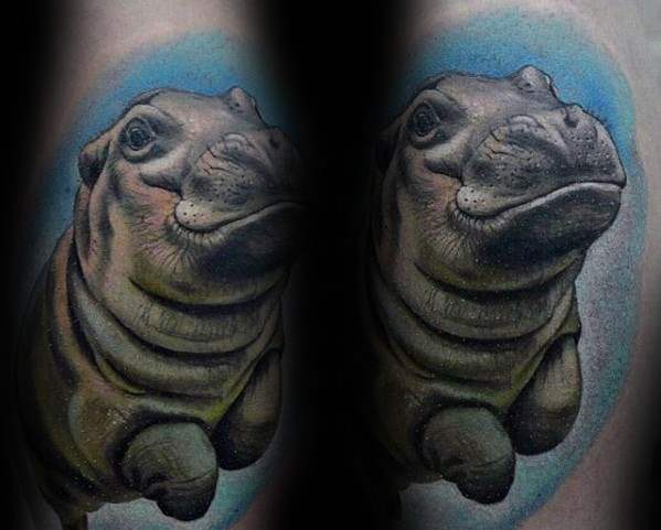 tatuaz hipopotam 93