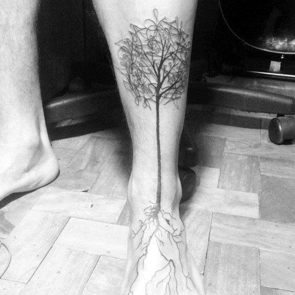 tatuaz korzenie drzew 45