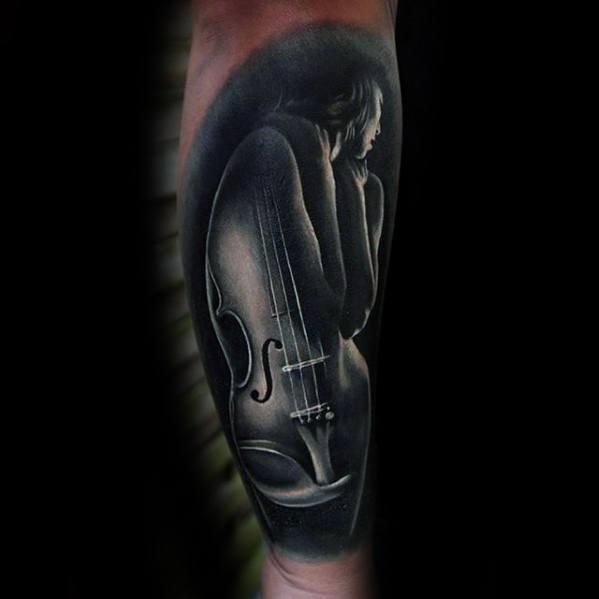 tatuaz skrzypce 47