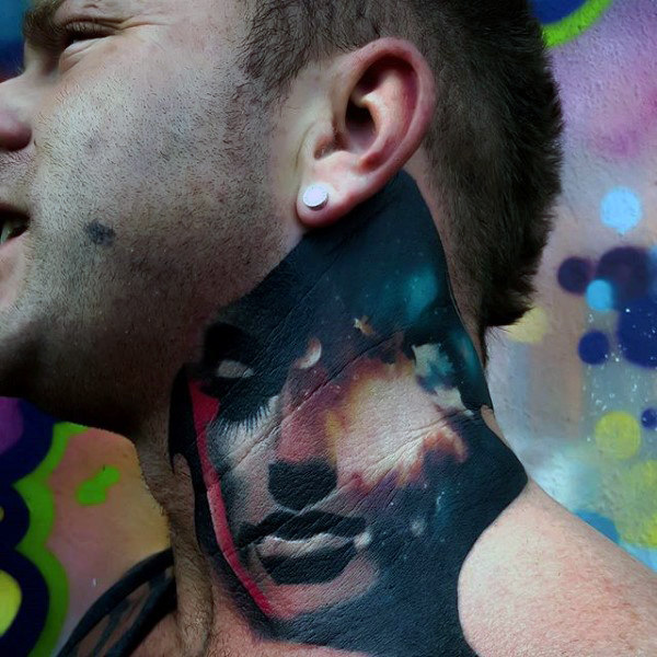 78 de tatuaje pe gât care te vor uimi