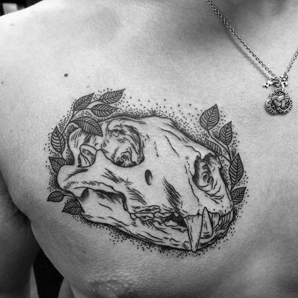 58 de tatuaje cu craniu de leu și semnificația lor