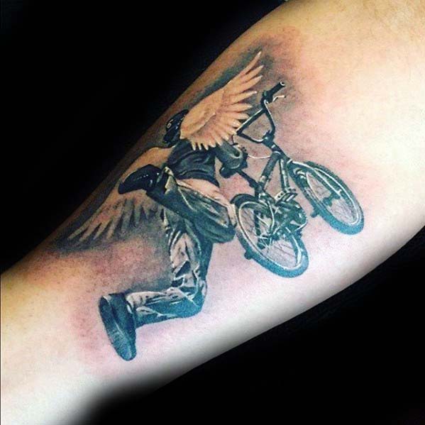 40 de tatuaje pentru iubitorii de bicicletă: BMX sau Ciclocross