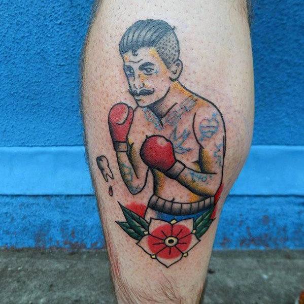 45 de tatuaje cu pugiliști și luptători (cu semnificația lor)