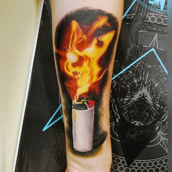 50 de tatuaje cu flăcări (cu semnificația lor)