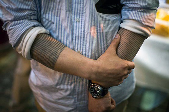 75 de tatuaje cu linii și semnificația lor